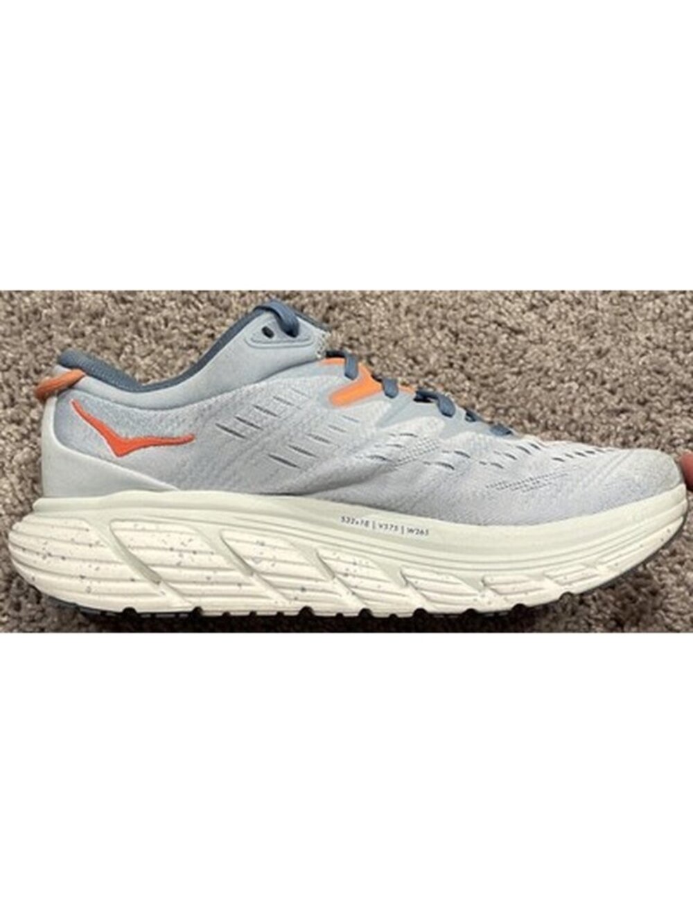 Hoka One One Womens Gaviota 4 1123199 BFPA Blue Running Shoes Size 8.5 B